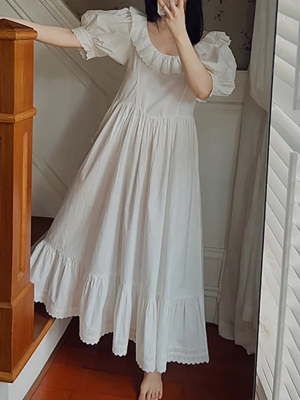 Vintage Victorian Cotton Nightgown