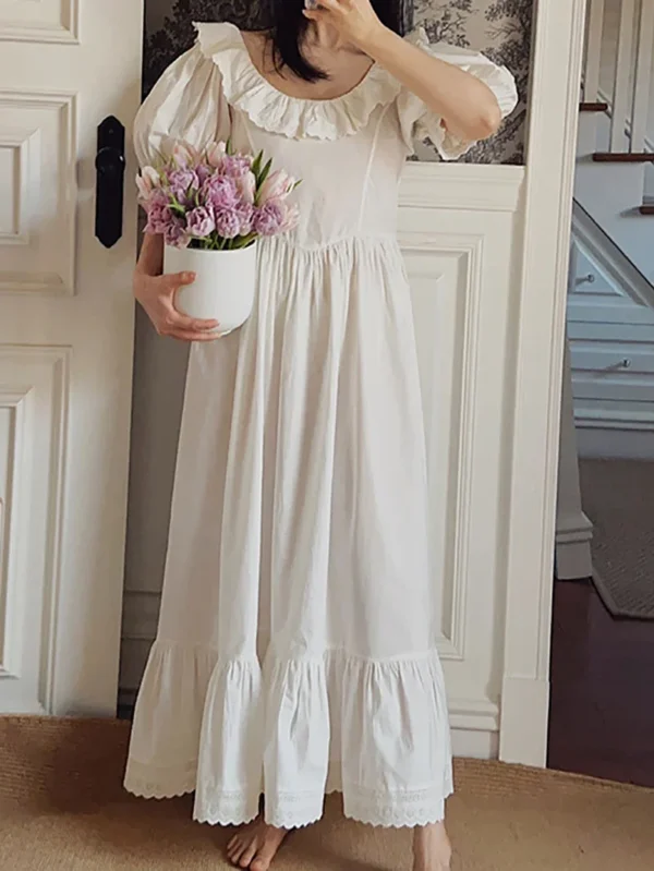 Vintage Victorian Cotton Nightgown