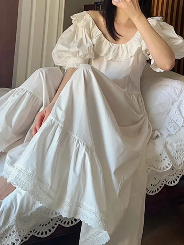 Vintage Victorian Cotton Nightgown