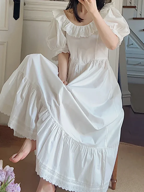Vintage Victorian Cotton Nightgown