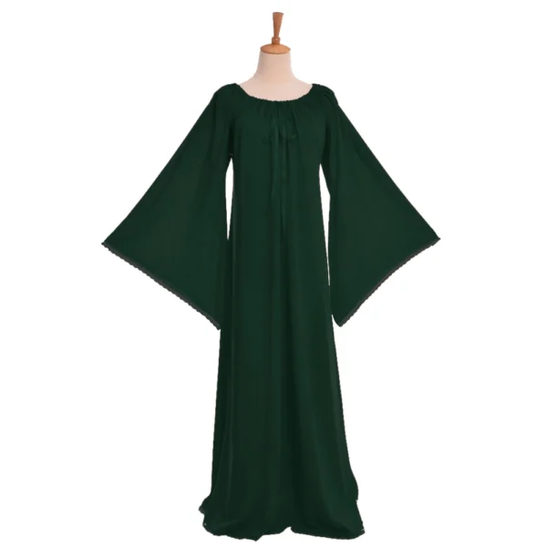 H958a1fe98fb242e9b51221e7d6104f04C.webp Vintage Victorian Renaissance Lace Gown – Long Sleeve Off-Shoulder Dress