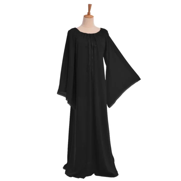 Hfb2d88e5b31d49f6bb70cab7362499d1D.webp Vintage Victorian Renaissance Lace Gown – Long Sleeve Off-Shoulder Dress