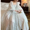 S0098d81f1aad4f12abd9fb2124e4a405N.webp Vintage Victorian Cotton Floral Nightgown – EdwardianRetro Long Sleeve Sleep Dress