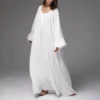 Vintage Flared Sleeve Sleep Dress – Loose Flowing Long nightgown