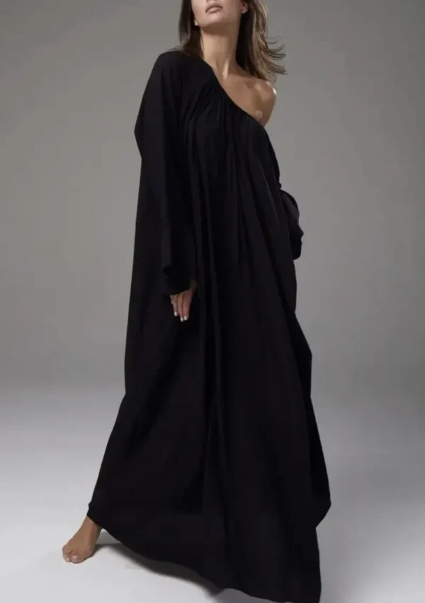 Vintage Flared Sleeve Sleep Dress – Loose Flowing Long nightgown