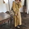 Vintage Victorian Cotton Linen Mori Dress – Long Sleeve Loose French Dress