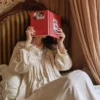 Vintage Cotton Lace Nightgown – Handmade Long Sleeve Victorian Sleepwear