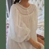 Sa62f0574577f481fb3c93c222664fbc7Q.webp Handmade Vintage Victorian Lace Cotton Gown – Victorian Inspired Ankle-Length Nightgown