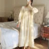 Sa67dd0d1519b47aeadab4bcdacd8a815K.webp Vintage Victorian Cotton Embroidered Nightgown – Long Sleeve White Victorian Sleep Dress