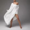 Vintage Flared Sleeve Sleep Dress – Loose Flowing Long nightgown